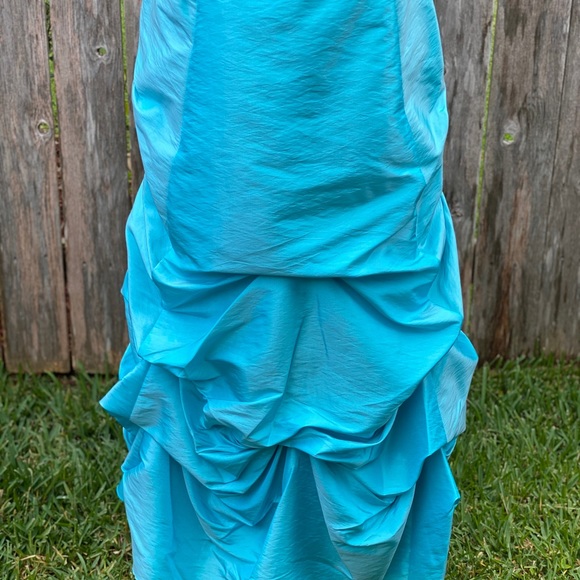 David’s Bridal 3 Piece Blue Formal Gown, 6 - Picture 6 of 11